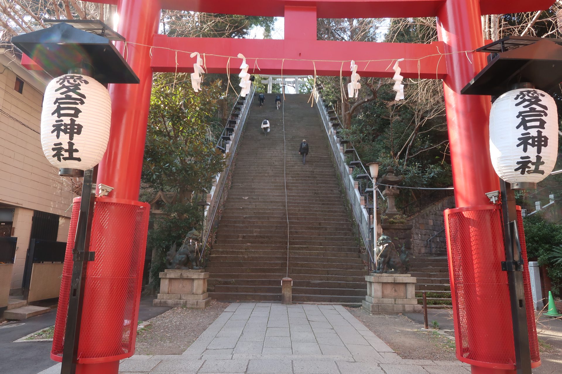 Red Torii gate of Atago shrine