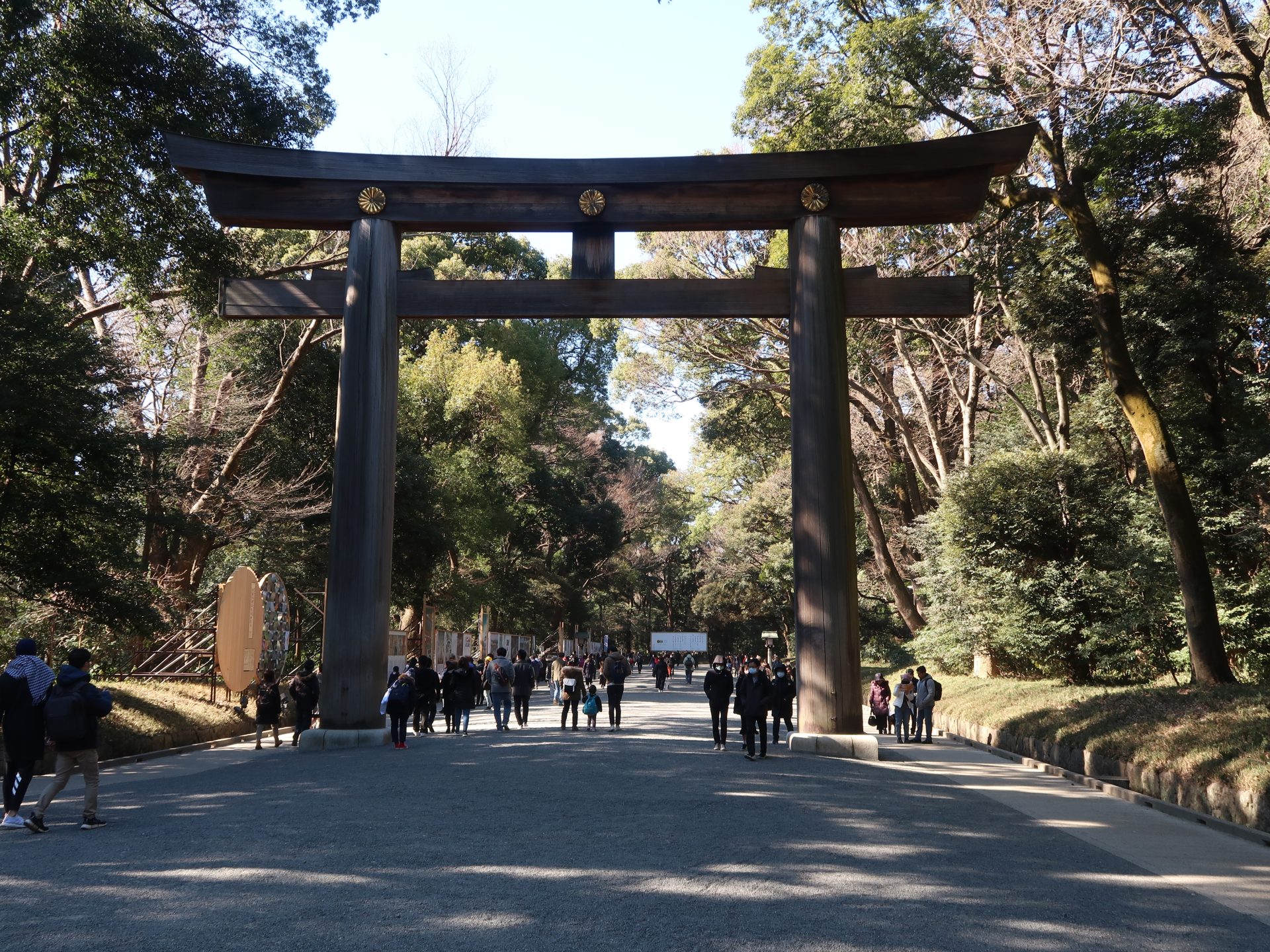 Second torii Meiji shrine